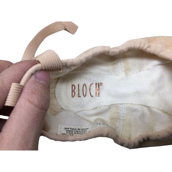 BLOCH Pump BL277L Pink Canvas Ballet Slipper 030C ( size 3C) - Picture 3 of 5